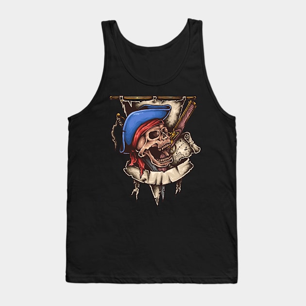 Skull king Tank Top by SAN ART STUDIO 